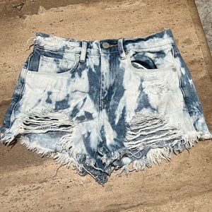 Blank NYC Tie Dye Denim Jean Shorts